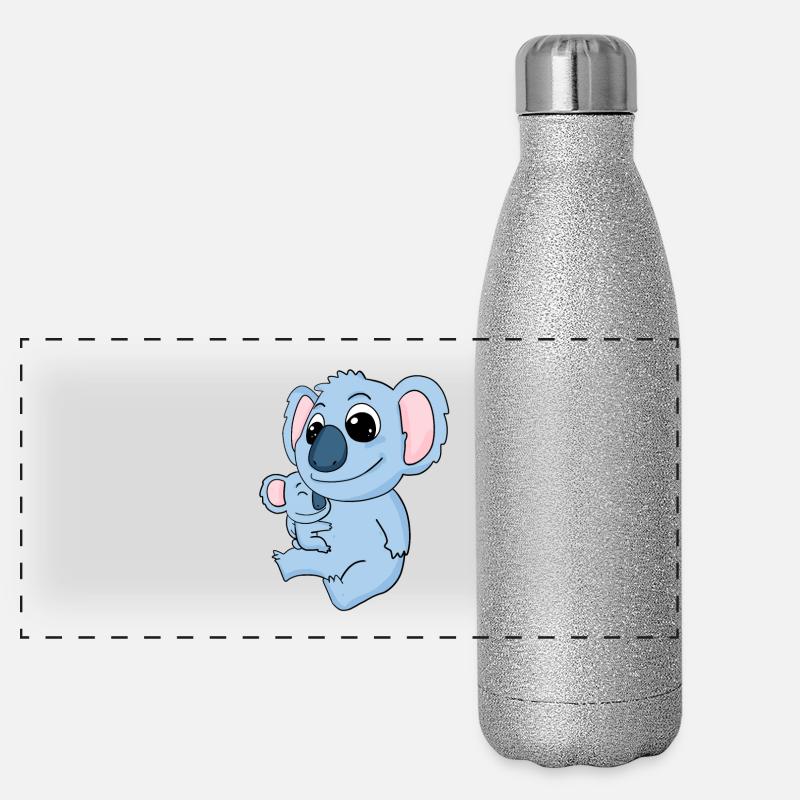 Famille - Koala avec bébé - Koala Gourde isotherme panoramique pailletée 500 ml