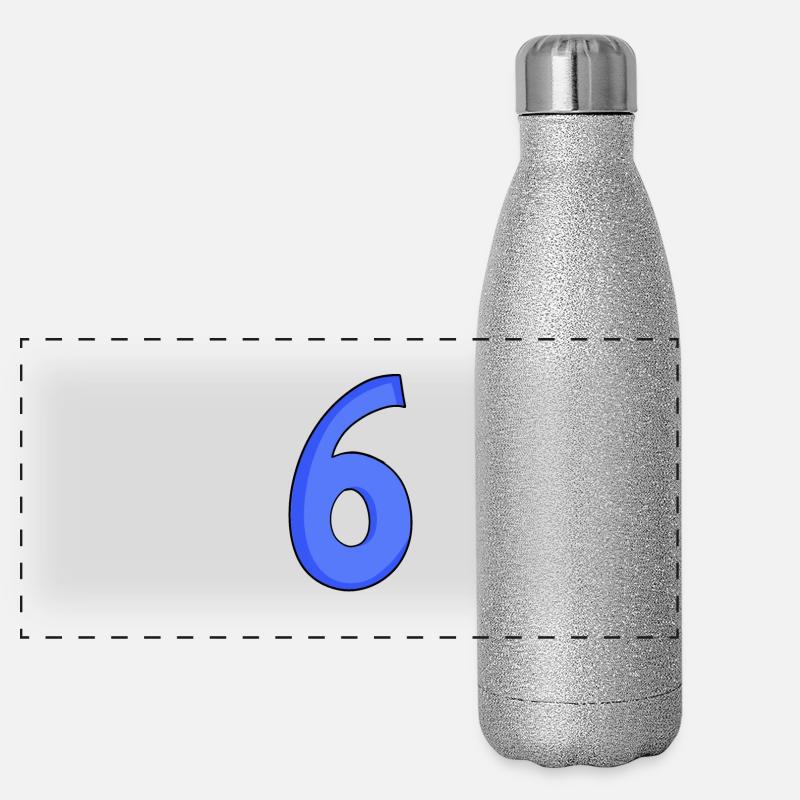 6 Panoramic Glitter Thermal Bottle 500 ml