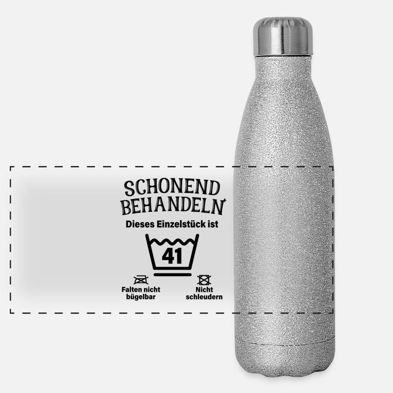 Schonend Behandeln 41. Geburtstag Einzelstück 41 Panorama Glitzer Isolierflasche 500 ml