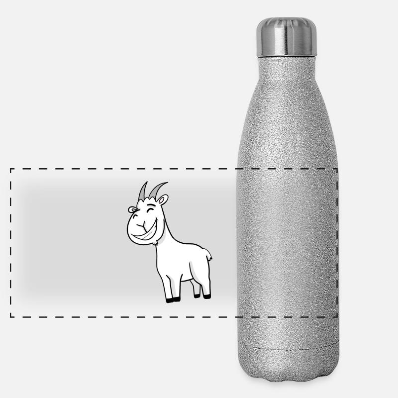 Bouc de chèvre Gourde isotherme panoramique pailletée 500 ml