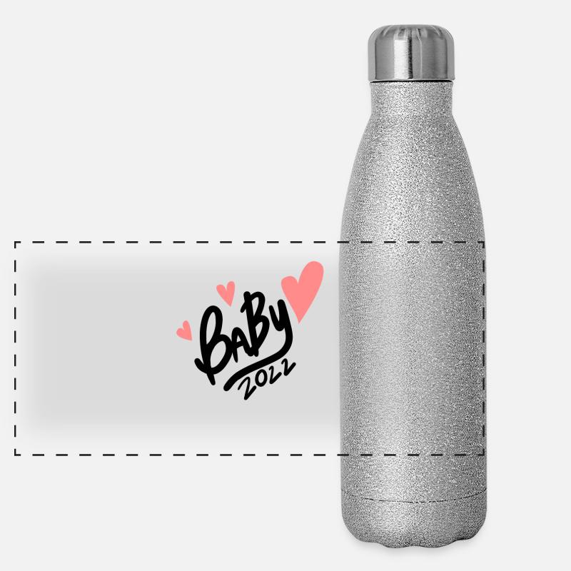 Bébé 2022 - Naissance Enceinte 2022 Gourde isotherme panoramique pailletée 500 ml