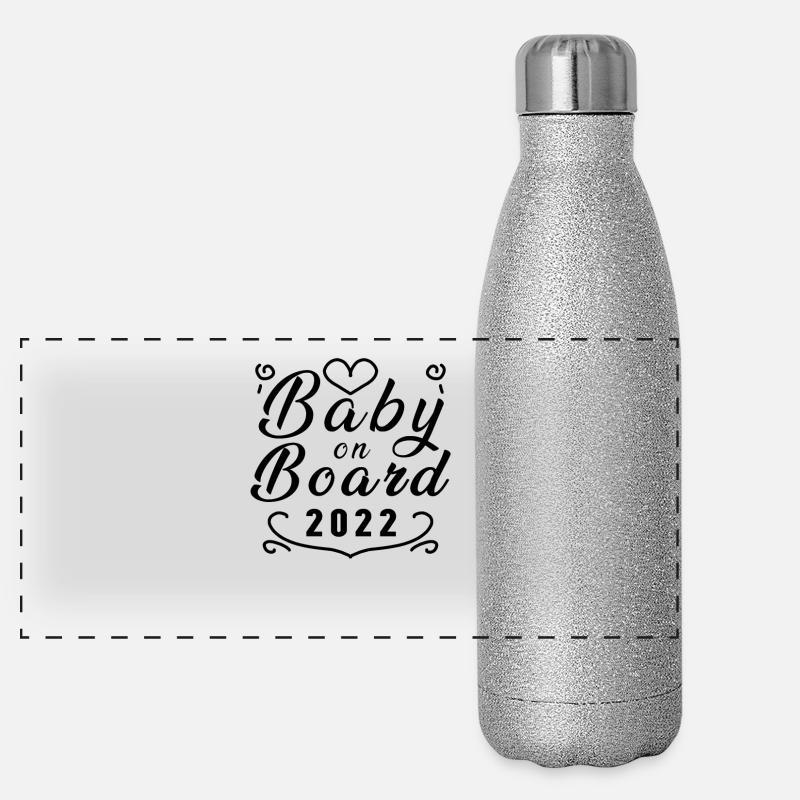 Bébé 2022 - Naissance Enceinte 2022 Gourde isotherme panoramique pailletée 500 ml