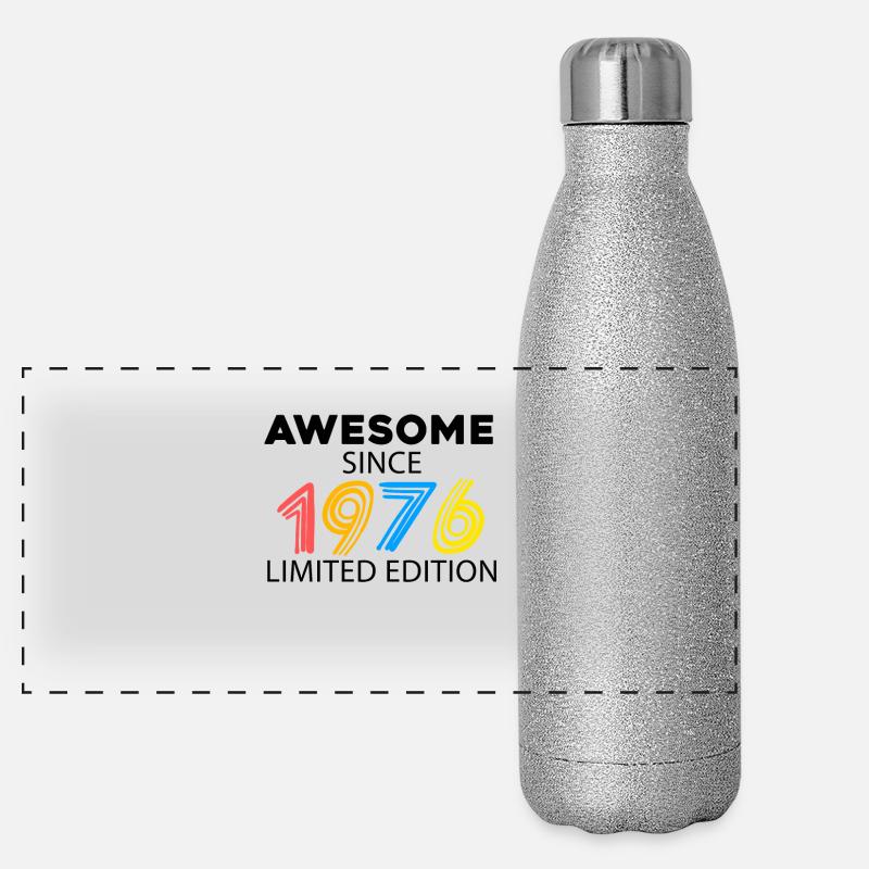 Fantastic since 1976 - born in 1976 Panoramic Glitter Thermal Bottle 500 ml