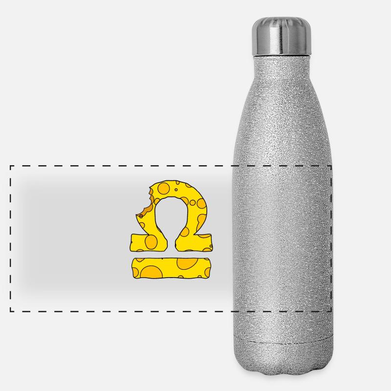 Signe du zodiaque Balance Gourde isotherme panoramique pailletée 500 ml