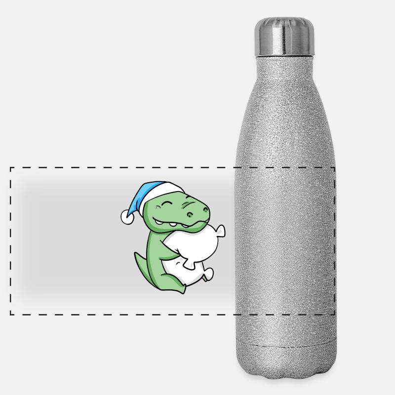 Bébé crocodile Gourde isotherme panoramique pailletée 500 ml