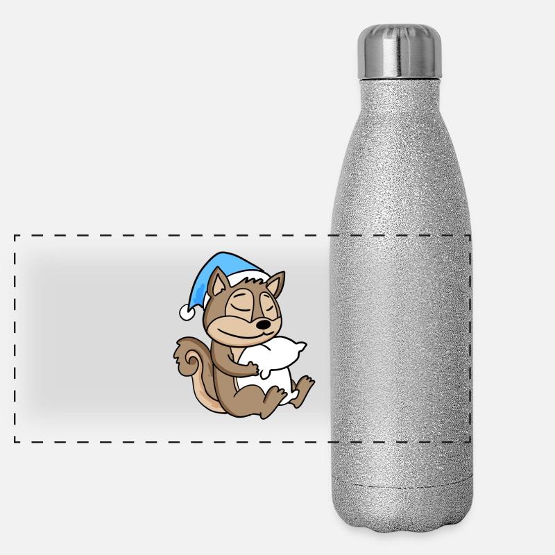Eichhörnchen Baby Panorama Glitzer Isolierflasche 500 ml