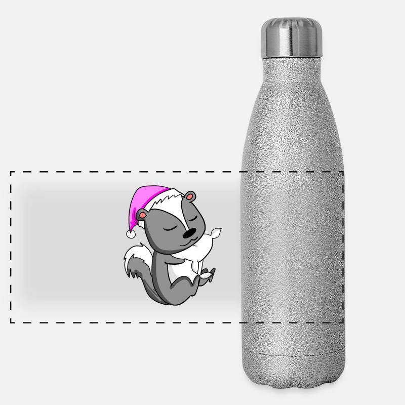 Mouffette Gourde isotherme panoramique pailletée 500 ml
