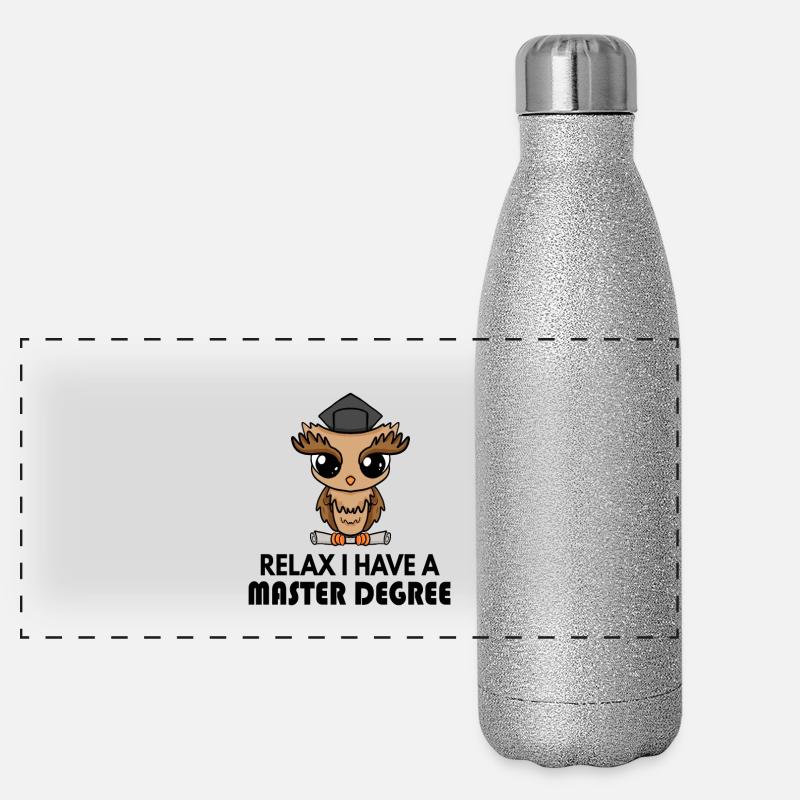 Master Saying Panoramic Glitter Thermal Bottle 500 ml