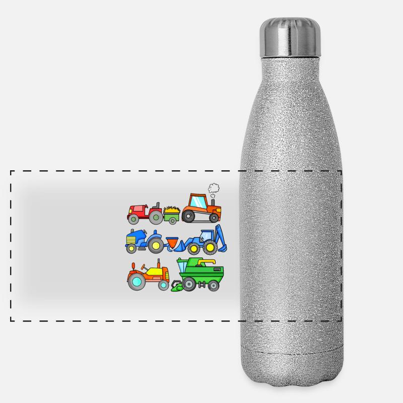 Véhicules de chantier Gourde isotherme panoramique pailletée 500 ml