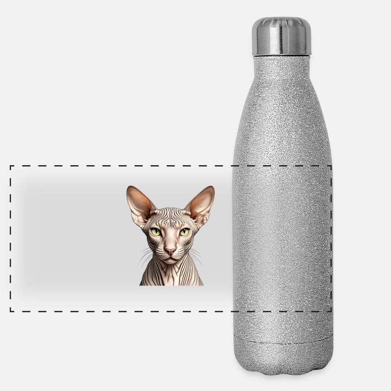 Sphynx cat Panoramic Glitter Thermal Bottle 500 ml