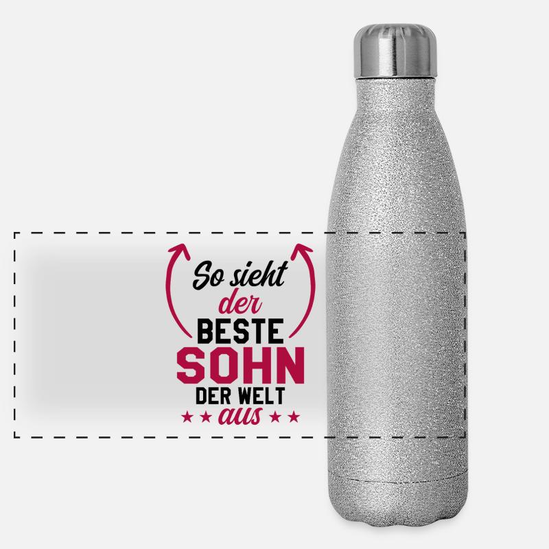 Meilleur fils Gourde isotherme panoramique pailletée 500 ml