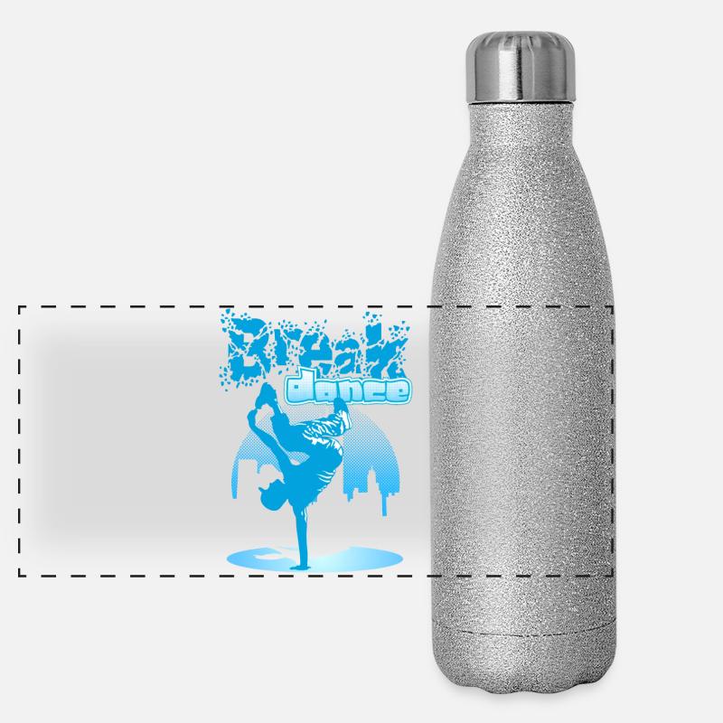 City breakdance Panoramic Glitter Thermal Bottle 500 ml