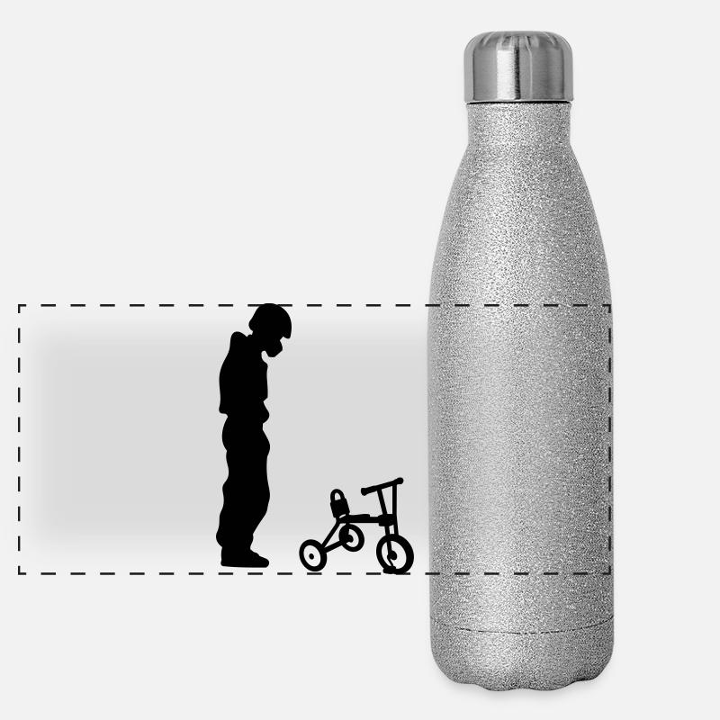biker Panoramic Glitter Thermal Bottle 500 ml