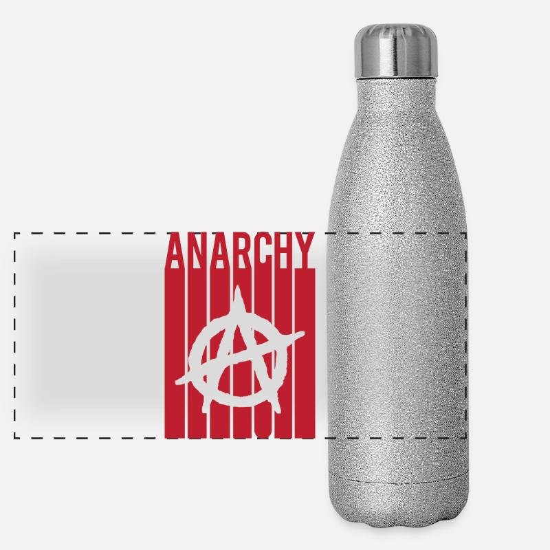 anarchy t shirt design Anarchy anarchy anarki Panoramic Glitter Thermal Bottle 500 ml