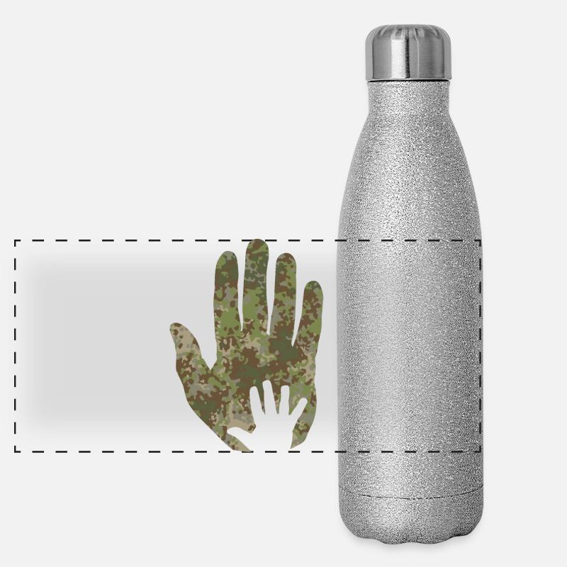 Multitarn Tarn Baby Hand in Hand Panorama Glitzer Isolierflasche 500 ml