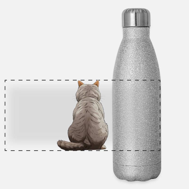 Britisch Kurzhaar Panorama Glitzer Isolierflasche 500 ml