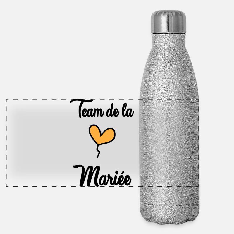 BRAUT-TEAM Panorama Glitzer Isolierflasche 500 ml