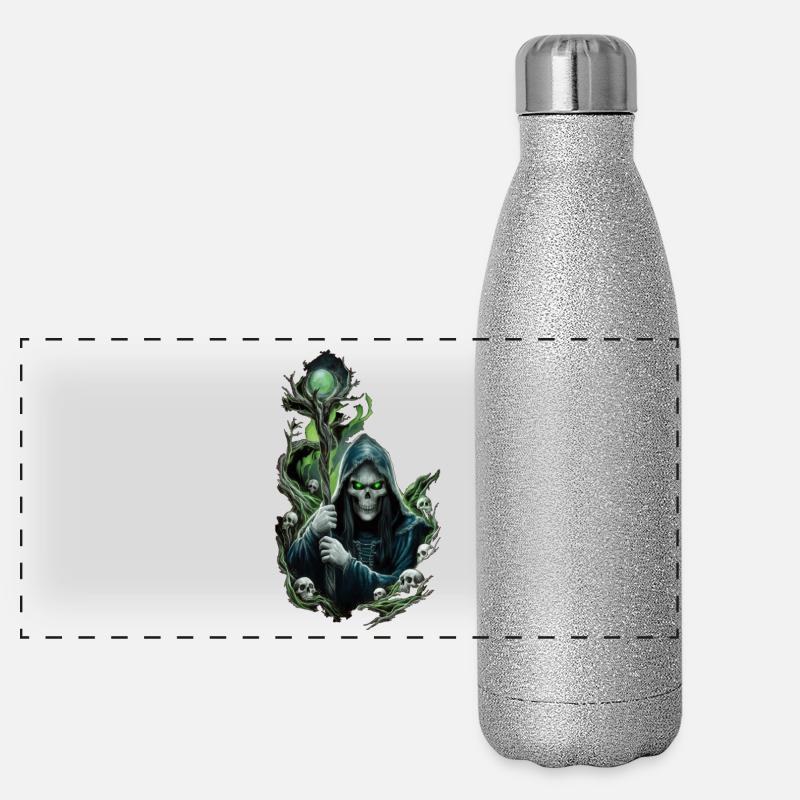 Sorcier halloween Gourde isotherme panoramique pailletée 500 ml