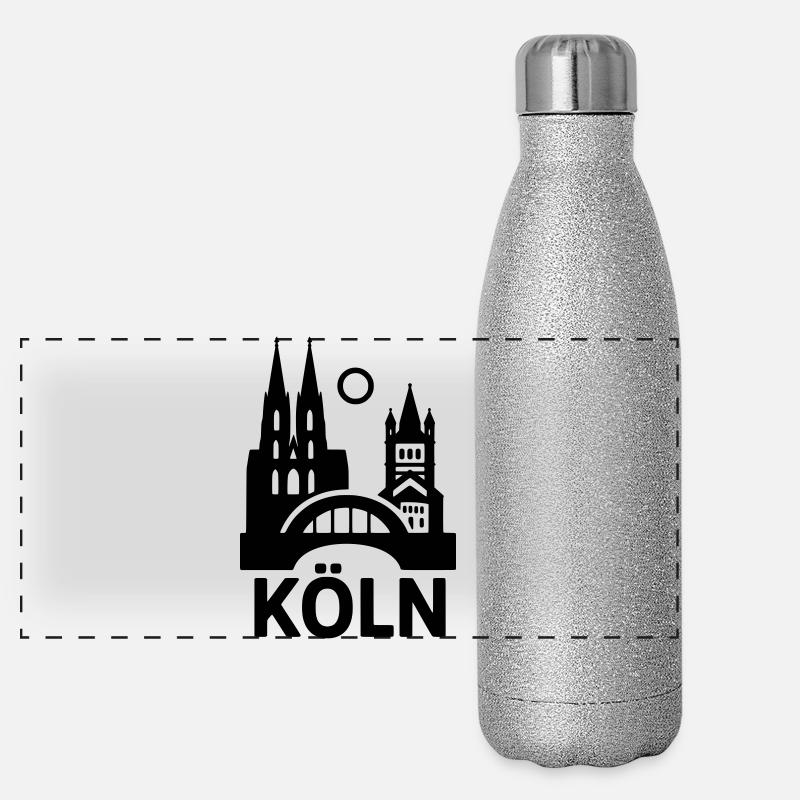 Cologne Silhouette Gourde isotherme panoramique pailletée 500 ml