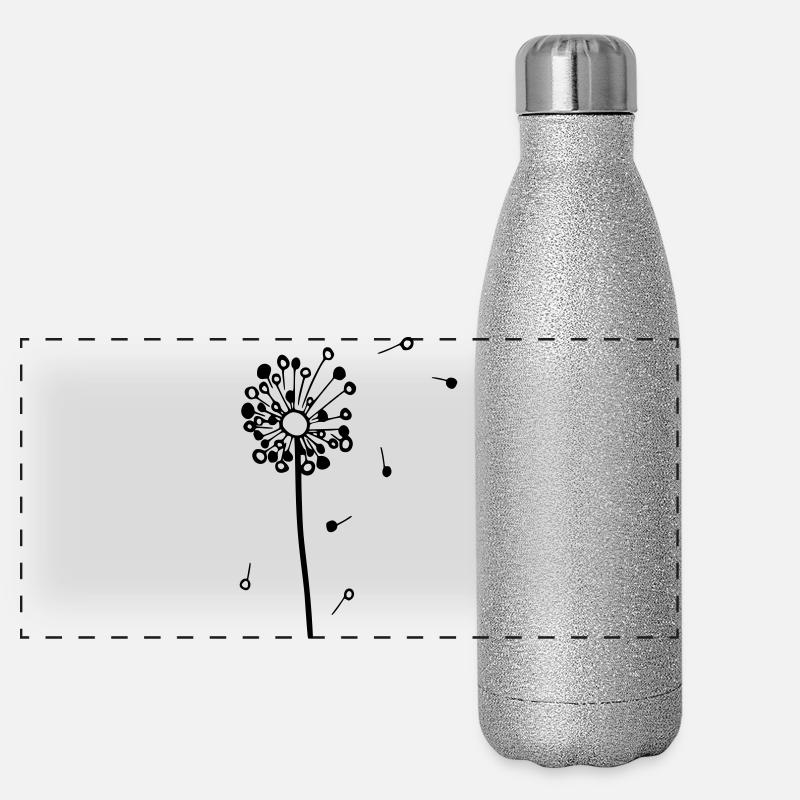 verspielte Bobbels - Das Original by heavenlygoods Panorama Glitzer Isolierflasche 500 ml