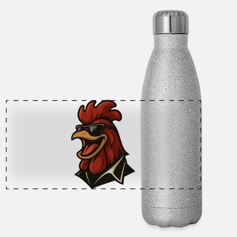 Réveille-toi avec style Gourde isotherme panoramique pailletée 500 ml