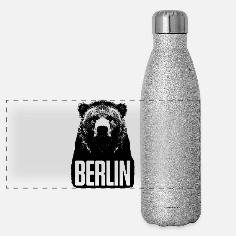 Berlin Bär  Panorama Glitzer Isolierflasche 500 ml