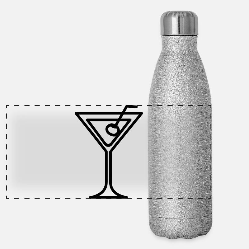 Cocktail Panorama Glitzer Isolierflasche 500 ml