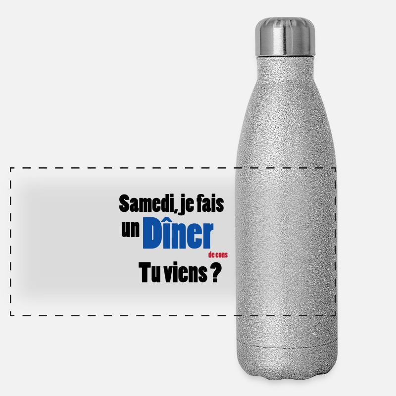 Dumm Panorama Glitzer Isolierflasche 500 ml