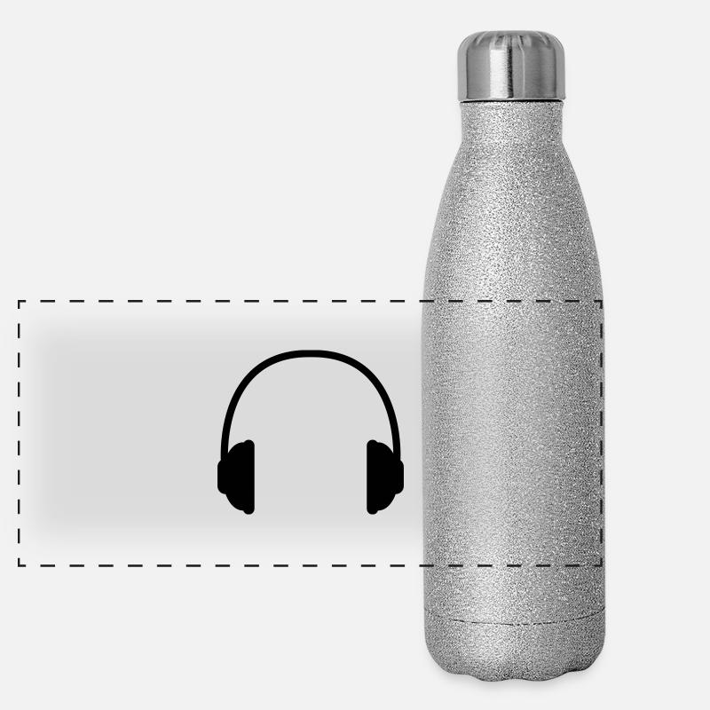 kopfhoerer Panorama Glitzer Isolierflasche 500 ml