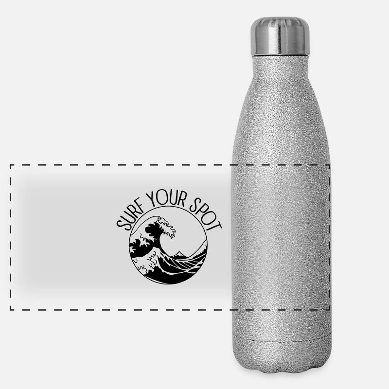 Surf Your Spot Gourde isotherme panoramique pailletée 500 ml