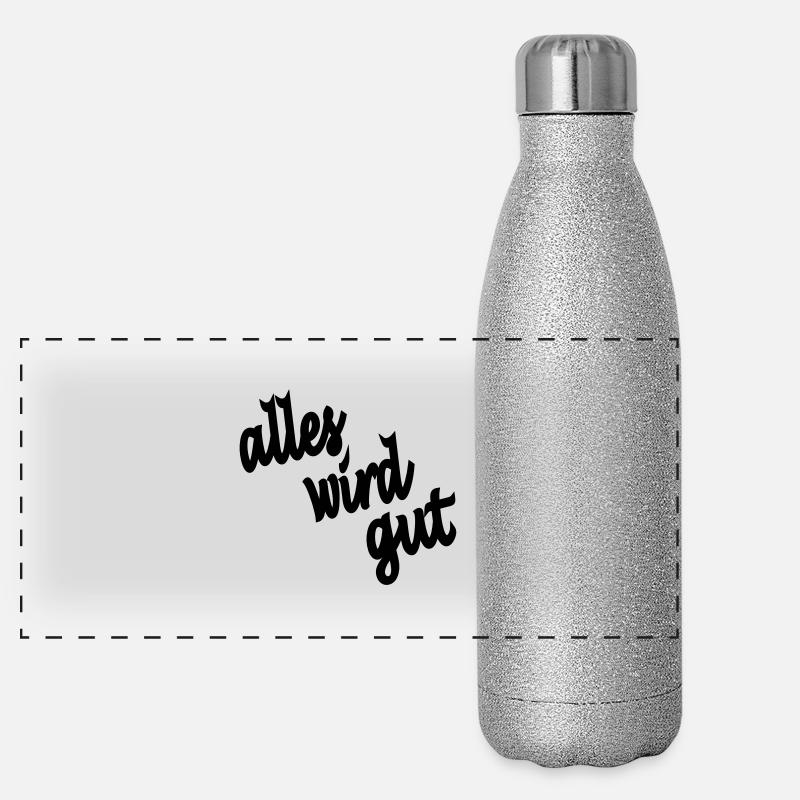 everything will be fine Panoramic Glitter Thermal Bottle 500 ml