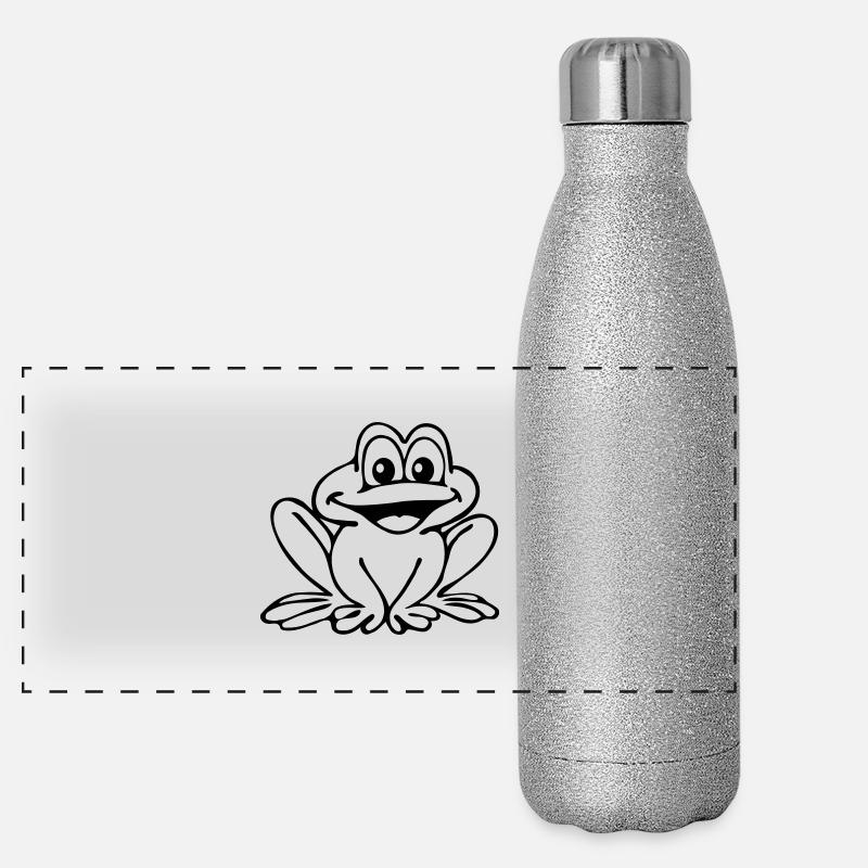 Frog Panorama Glitzer Isolierflasche 500 ml