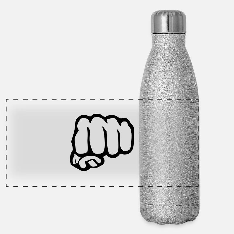 Humor fist Panorama Glitzer Isolierflasche 500 ml