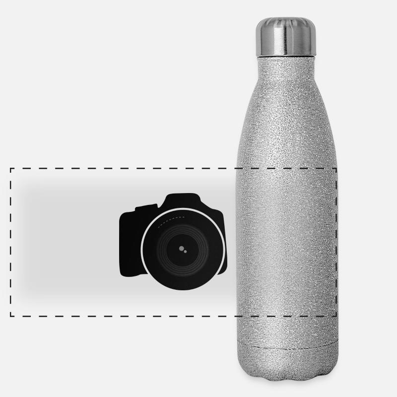 Kamera Panorama Glitzer Isolierflasche 500 ml