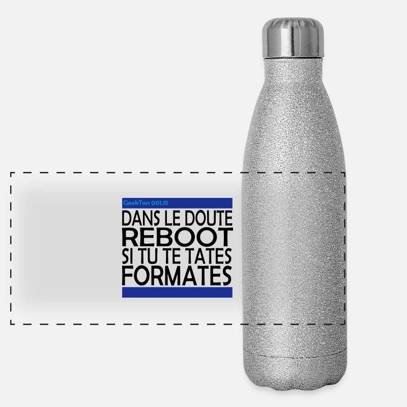 (15_doute_reboot) Gourde isotherme panoramique pailletée 500 ml