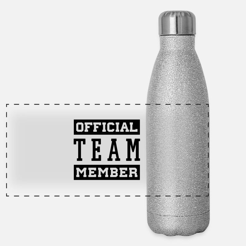 OFFICIAL TEAM MEMBER Panorama Glitzer Isolierflasche 500 ml