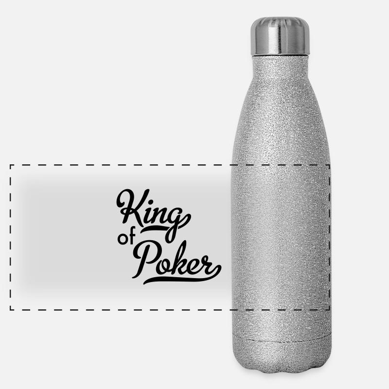 Poker Panorama Glitzer Isolierflasche 500 ml