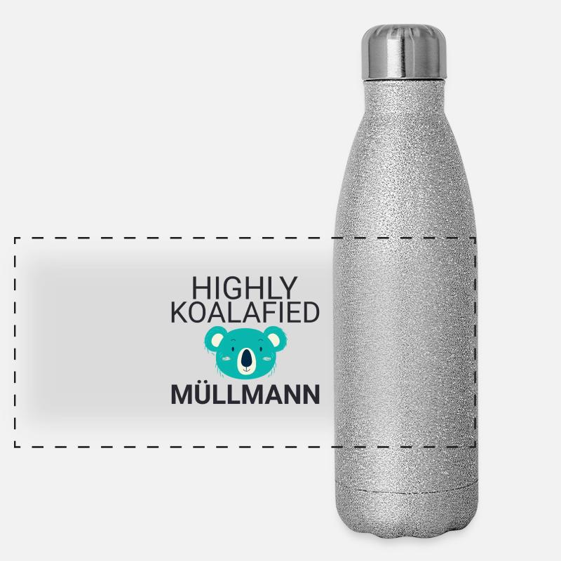 Éboueur Koalafied Gourde isotherme panoramique pailletée 500 ml