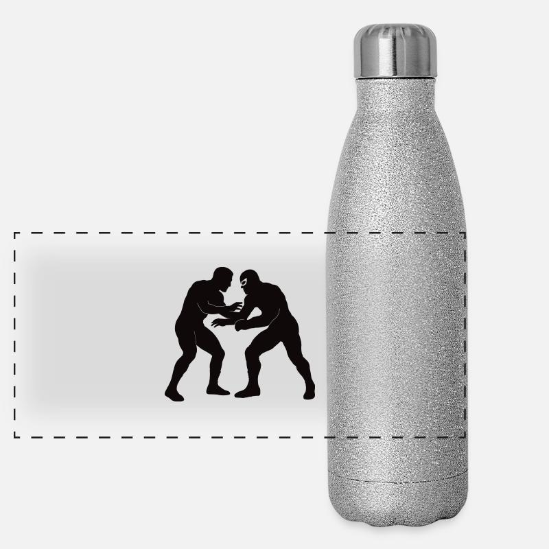 wrestling Panorama Glitzer Isolierflasche 500 ml