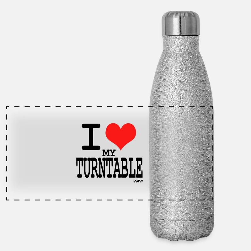 turntable Panorama Glitzer Isolierflasche 500 ml