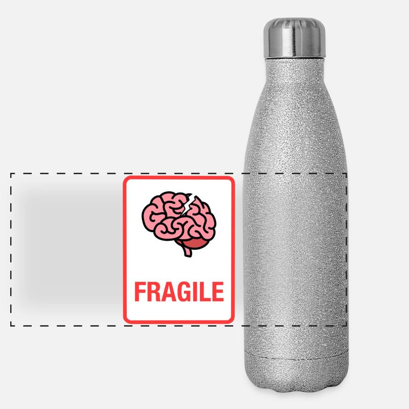 Zerbrechlich Panorama Glitzer Isolierflasche 500 ml