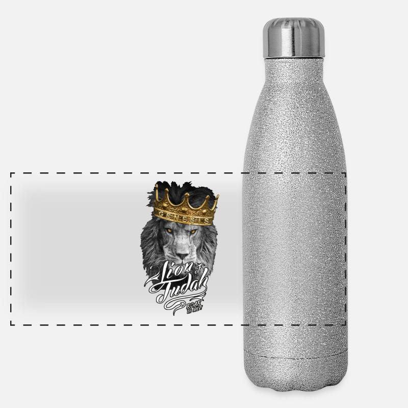 Löwe von Judah Panorama Glitzer Isolierflasche 500 ml