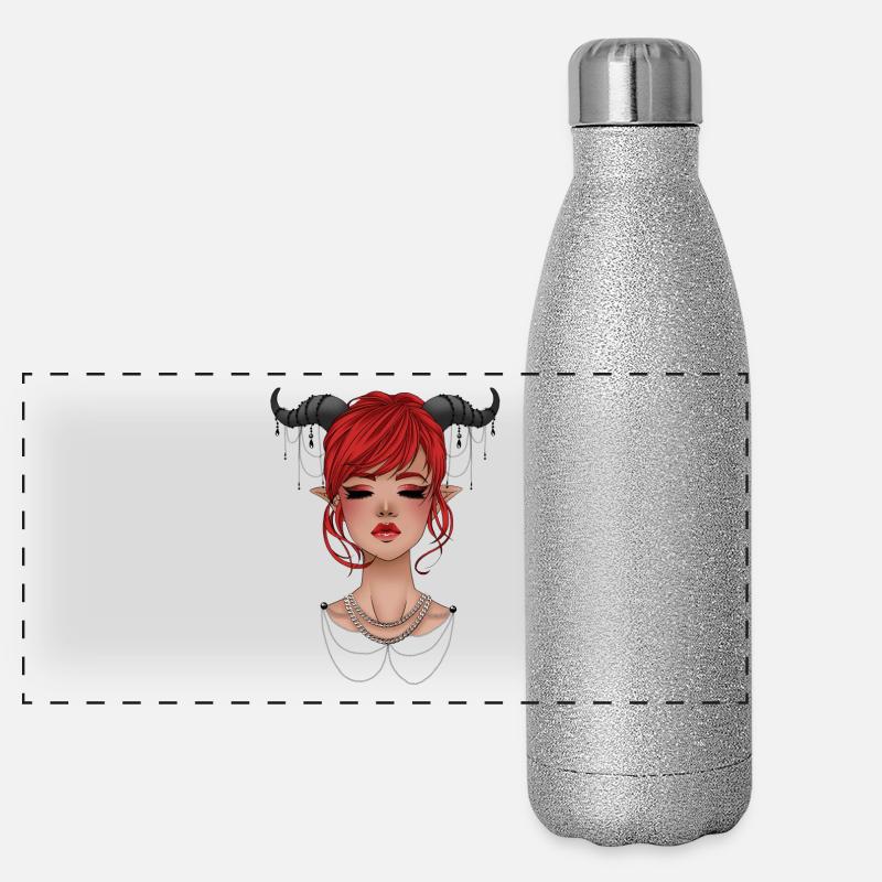 Dämon Panorama Glitzer Isolierflasche 500 ml