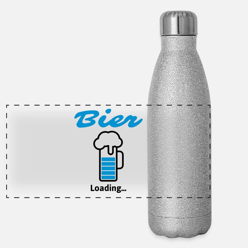 Bier Loading... Panorama Glitzer Isolierflasche 500 ml
