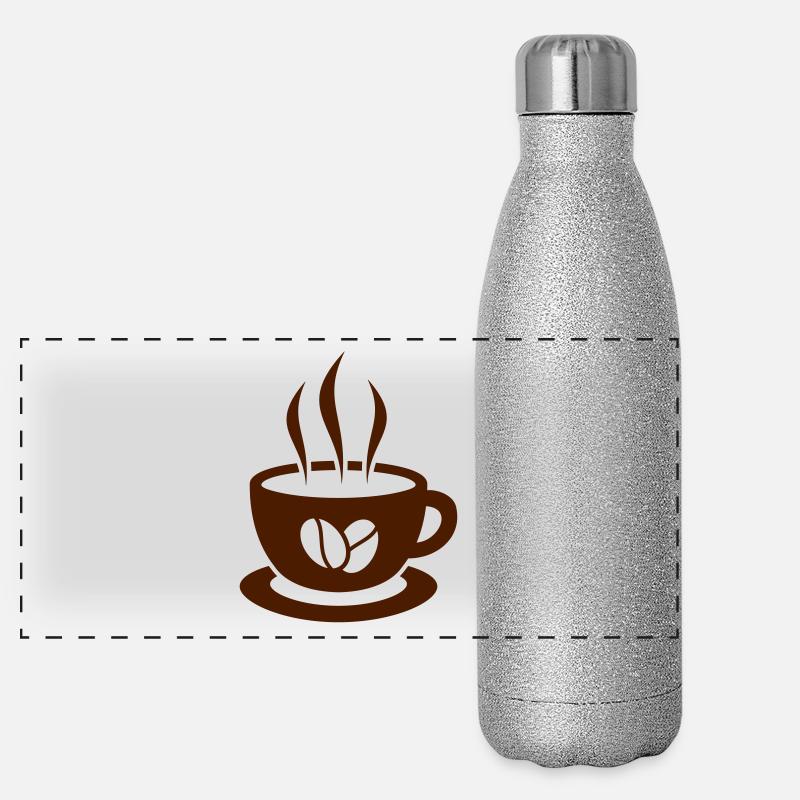Kaffee Panorama Glitzer Isolierflasche 500 ml