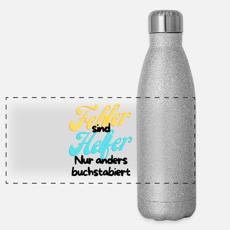 Fehler Helfer Gradient Script Panorama Glitzer Isolierflasche 500 ml