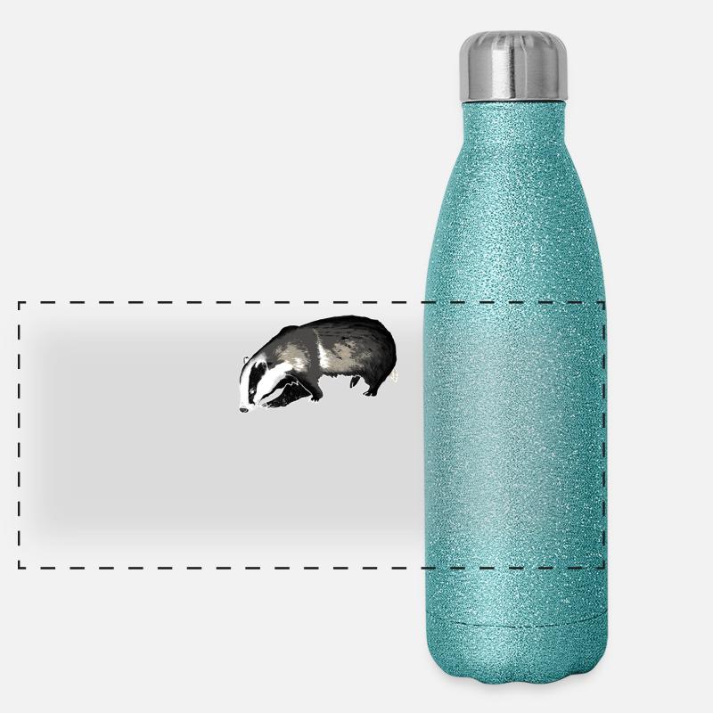 blaireau Gourde isotherme panoramique pailletée 500 ml