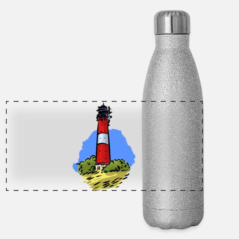Phare De Hörnum Sylt Gourde isotherme panoramique pailletée 500 ml