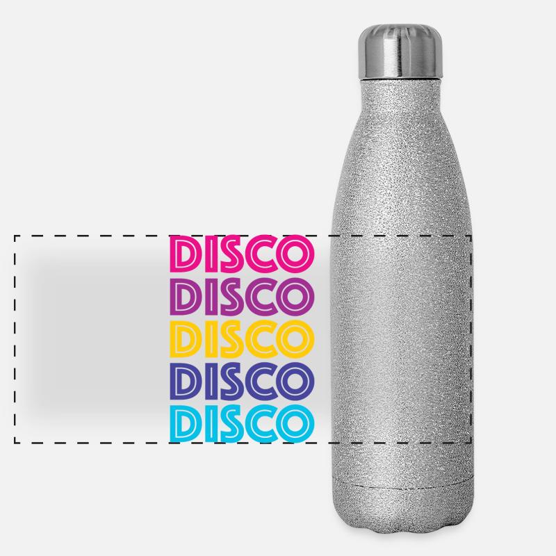 Disco Disco Disco Panorama Glitzer Isolierflasche 500 ml
