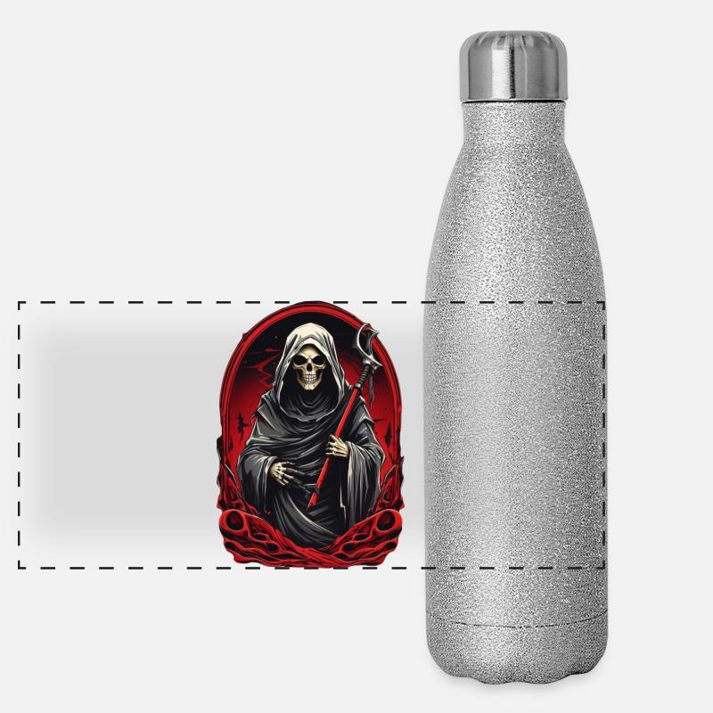 Sensenmann Panorama Glitzer Isolierflasche 500 ml